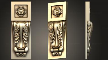 Corbels (Bracket with acanthus leaf, KR_0767) 3D models for cnc